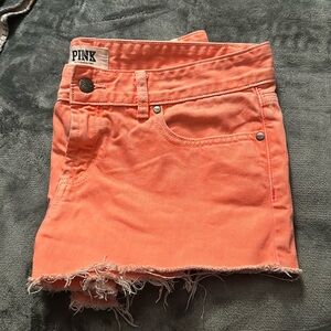 Victory secret women’s orange  shorts size 8